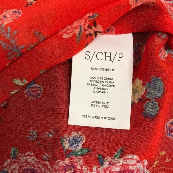 CABi WOMENS CRUSH FLORAL SLEEVELESS BLOUSE SIZE S - Picture 3 of 6